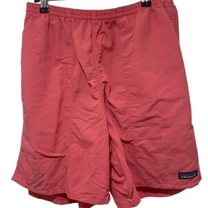 Patagonia Baggies Swim Trunks Recycled Nylon Coral Pink Shorts M‎